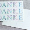 Karte Danke florale Buchstaben – Bild 3