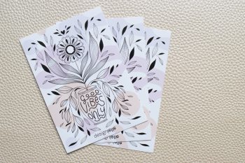 Aufkleber „good vibes only“ – Bild 3