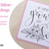 Video-Workshop „blumiges Lettering“ mit Anleitung, Vorlagen und Variationen