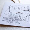 Video-Workshop „blumiges Lettering“ mit Anleitung, Vorlagen und Variationen – Bild 3