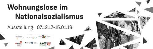 Banner Ausstellung Projektgruppe "Erfurt im Nationalsozialismus"